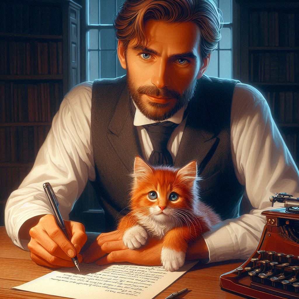 L'écrivain et le chaton