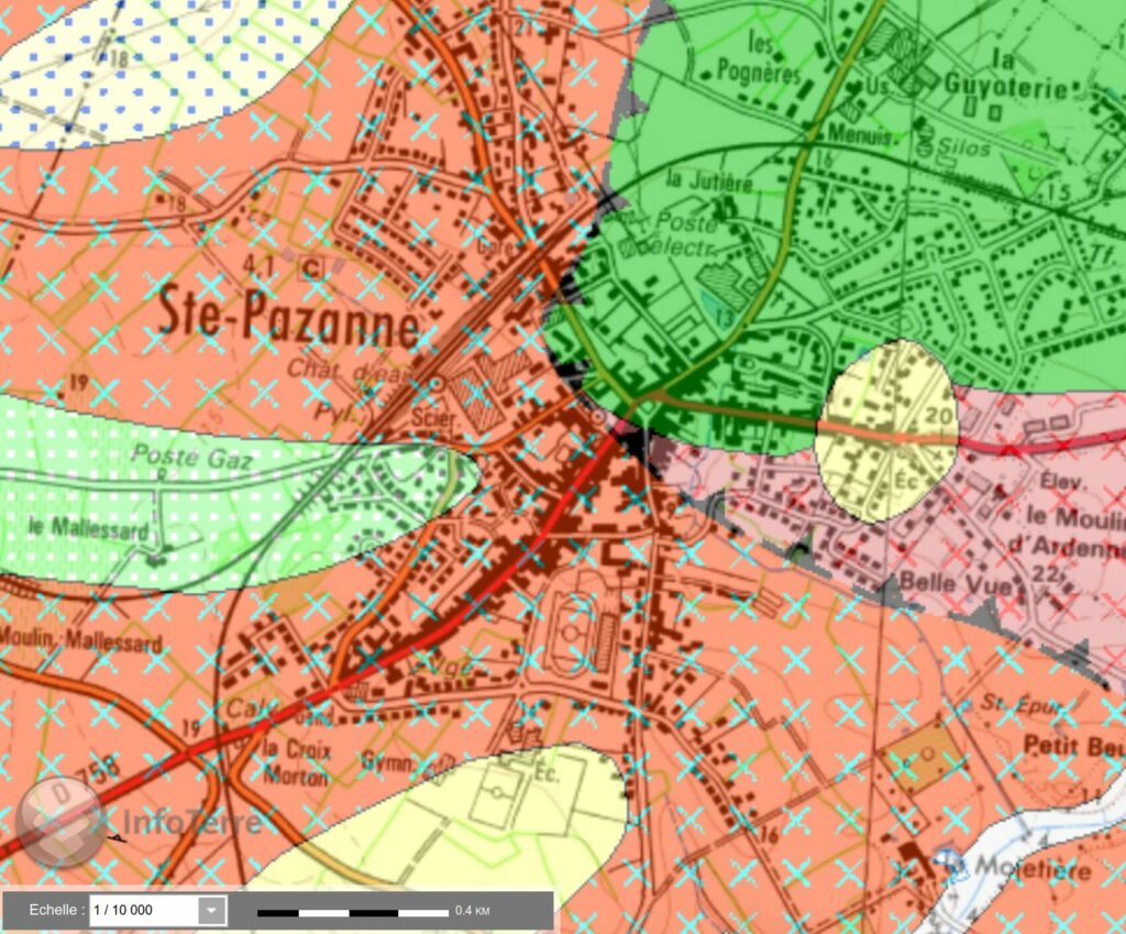 Sainte-Pazanne Géologie