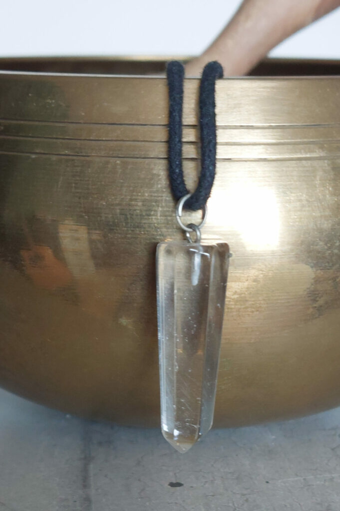 Pendentif cristal de roche